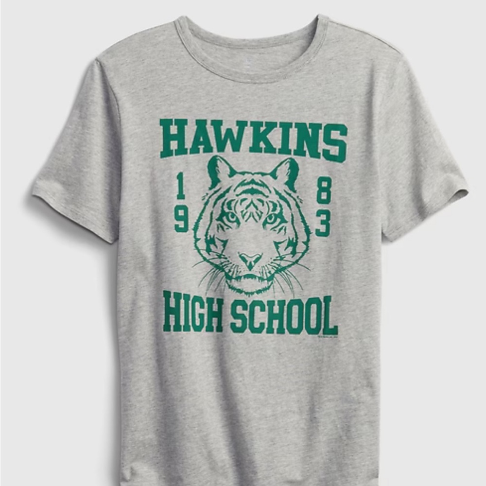 Gap Teen- Stranger Things Hawkins High t-shirt. New- washed/ never worn. 14-16.
